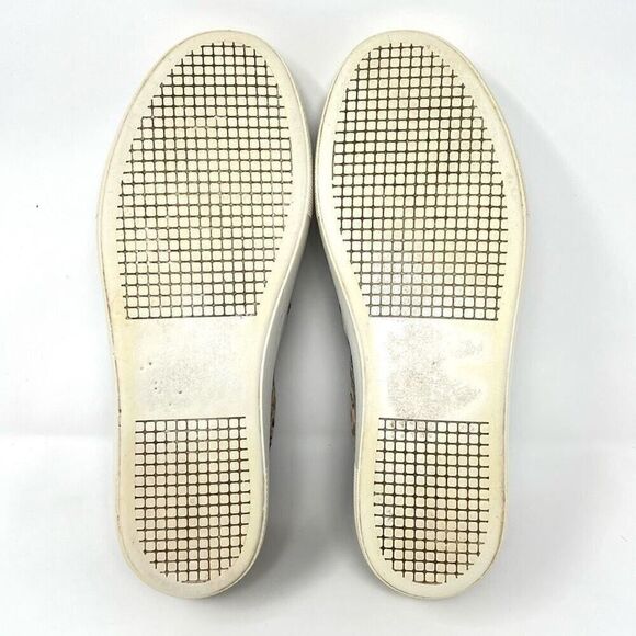 Steve Madden Gills Natural Snake Embossed Vegan Leather Slip-On Sneakers Size 7 - Picture 8 of 11